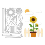 Sunflower Metal Cutting Dies Embossing Stencils DIY Scrapbooking Crafts