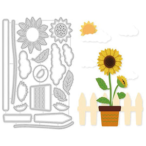 Sunflower Metal Cutting Dies Embossing Stencils DIY Scrapbooking Crafts