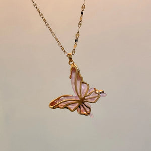 Sunflower Stone Clavicle Chain Coffee Necklace