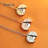 Sunflower Pendant Necklace Personalized Stainless Steel Jewelry