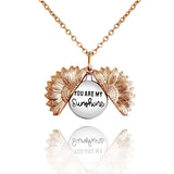 Sunflower Pendant Necklace Personalized Stainless Steel Jewelry