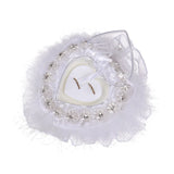 Sunflower Ring Cushion Heart Lace Box Pillow Wedding Ceremony Gift