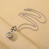 Sunflower Urn Necklace Ashes Keepsake Cremation Pendant