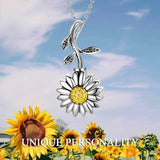 Sunflower Urn Necklace Ashes Keepsake Cremation Pendant