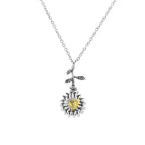 Sunflower Urn Necklace Ashes Keepsake Cremation Pendant