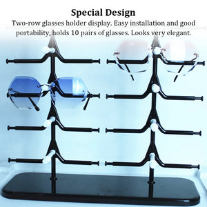 Sunglasses Display Stand Plastic Show Shelf Multi-Layer Organizer Counter