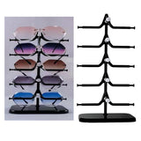Sunglasses Eyeglasses Display Stand Shelf Holder Rack for 5 Pairs Glasses