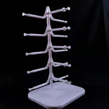 Sunglasses Eyeglasses Display Stand Shelf Holder Rack for 5 Pairs Glasses