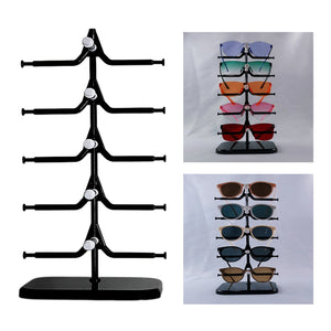 5-Pair Sunglasses Rack Display Stand, Plastic
