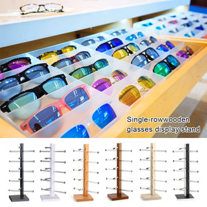 Colorful Sunglasses Rack Display Stand with Storage Shelf