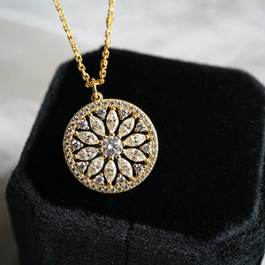 Sunlight S925 Sterling Silver Japanese Retro Necklace Pendant Female