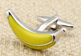 Sunnylink Men's Cuff Links Banana Yellow Cufflinks M3791
