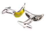 Sunnylink Men's Cuff Links Banana Yellow Cufflinks M3791