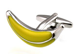 Sunnylink Men's Cuff Links Banana Yellow Cufflinks M3791