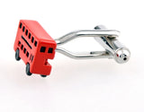Sunnylink Men's Red Bus Cuff Links for Shirt