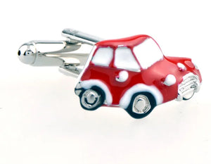 Sunnylink Car Red Cuff Links for Men Shirt J1189