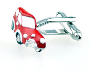 Sunnylink Car Red Cuff Links for Men Shirt J1189