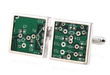 Sunnylink Green Circuit Board Cufflinks M3862 17mm