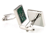 Sunnylink Green Circuit Board Cufflinks M3862 17mm