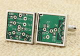Sunnylink Green Circuit Board Cufflinks M3862 17mm