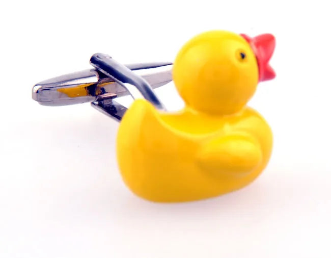 Sunnylink Men's Duck Red Yellow CUFFLINKS for shirt