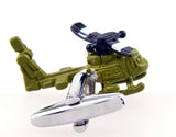 Sunnylink Helicopter Green Plane Cuff Links J1194