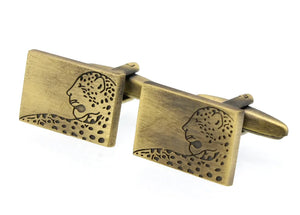 Sunnylink Leopard Copper Cufflinks for Shirt M4158