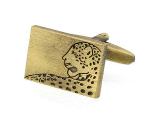 Sunnylink Leopard Copper Cufflinks for Shirt M4158