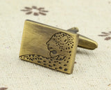 Sunnylink Leopard Copper Cufflinks for Shirt M4158