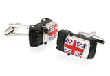 Sunnylink Men's National Flag Car Cufflinks for Shirt M4181