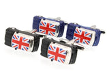Sunnylink Men's National Flag Car Cufflinks for Shirt M4181