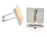 Sunnylink Men's Orange Yellow Cuff Links for Shirt