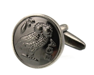 Sunnylink Owl Round Cufflinks for shirt M3775 16mm