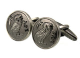 Sunnylink Owl Round Cufflinks for shirt M3775 16mm