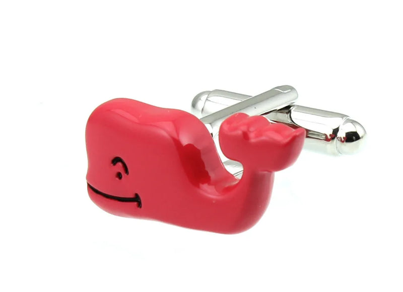 Sunnylink Men's Pink Whale Cuff Links M4312