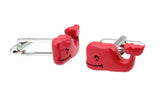 Sunnylink Men's Pink Whale Cuff Links M4312