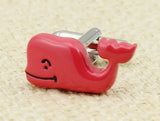 Sunnylink Men's Pink Whale Cuff Links M4312
