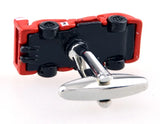 Sunnylink Red Sport Car Cufflinks for Men J1184
