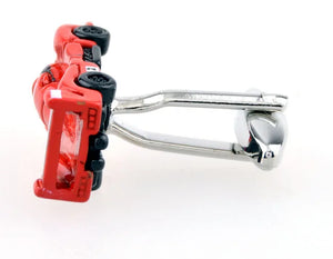 Sunnylink Red Sport Car Cufflinks for Men J1184