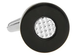 Sunnylink Silver Round Cufflinks for Shirt