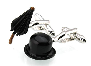 Sunnylink Men's Umbrella Top Hat Cufflinks for Shirt M3678