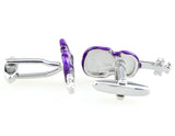 Sunnylink Violin Purple Musical Instruments Cuff Links J1229