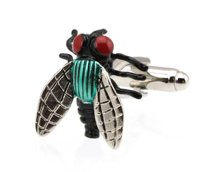 Sunnylink Men's 3D Fly Cufflinks - Insect Design