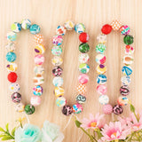 15MM Leopard Printed Silicone Beads Round Baby Food Nursing