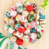 15MM Leopard Printed Silicone Beads Round Baby Food Nursing