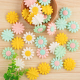 10 Pcs Sunflower Silicone Beads Charms DIY Bracelet Pacifier Chain Pendant