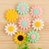 10 Pcs Sunflower Silicone Beads Charms DIY Bracelet Pacifier Chain Pendant