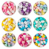 100pcs Baby Silicone Beads Mini Love Heart Food Teether DIY Pacifier Chain