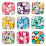 100pcs Silicone Beads For Jewelry Making Mini Crown Teether DIY Pacifier Chain