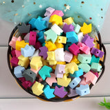 100pcs Silicone Beads For Jewelry Making Mini Crown Teether DIY Pacifier Chain